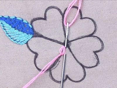 Hand Embroidery Flower Design Pattern, Needle point art New Flower Design,Flower Embroidery Pattern