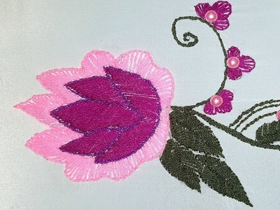 Hand embroidery flower designs |  flower embroidery designs