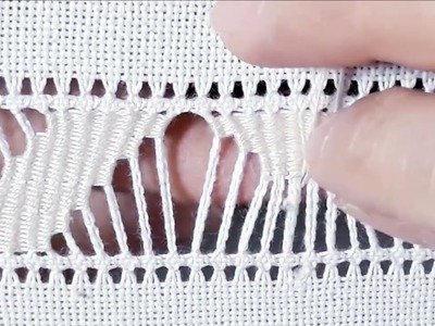 HAND EMBROIDERY | How to make Hardanger (31)