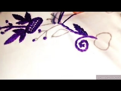 Hand embroidery net design#atifacreations