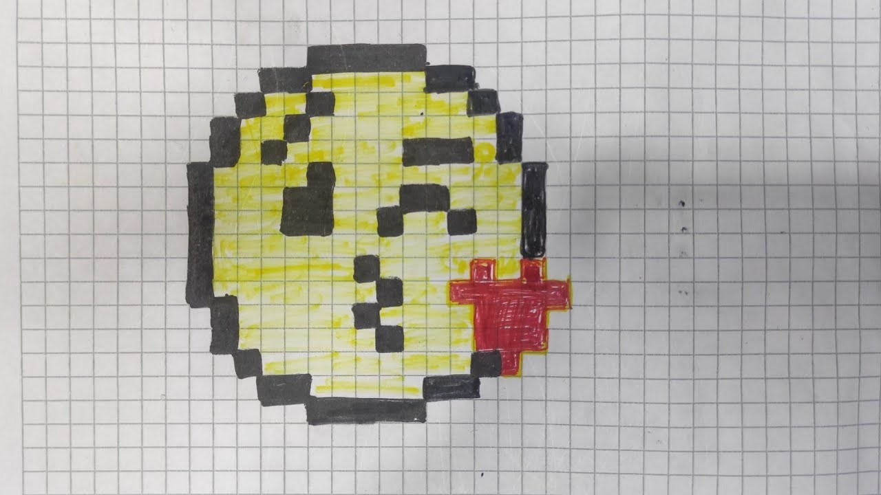 Handmade Pixel Art - How To Draw a Emoji #pixelart