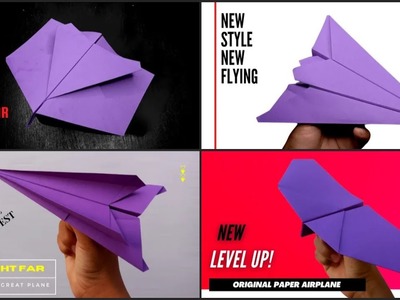 How to fold 4 EASY paper airplanes | Paper Plane Tutorial That's Flying Far