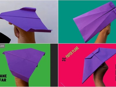 How to fold 4 paper airplanes '' The Best Flight '' [Tutorial] | Paper Planes