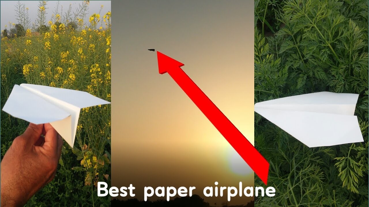 How to fold paper airplanes that fly far - longest flying paper airplane ✈