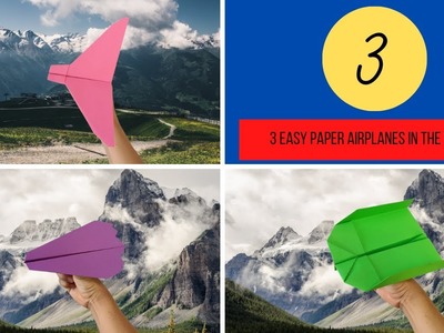 How to make 3 different paper airplanes | Paper airplane that flies like an eagle