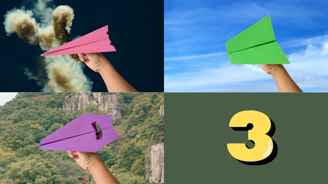 How to make 3 king sky paper airplanes
