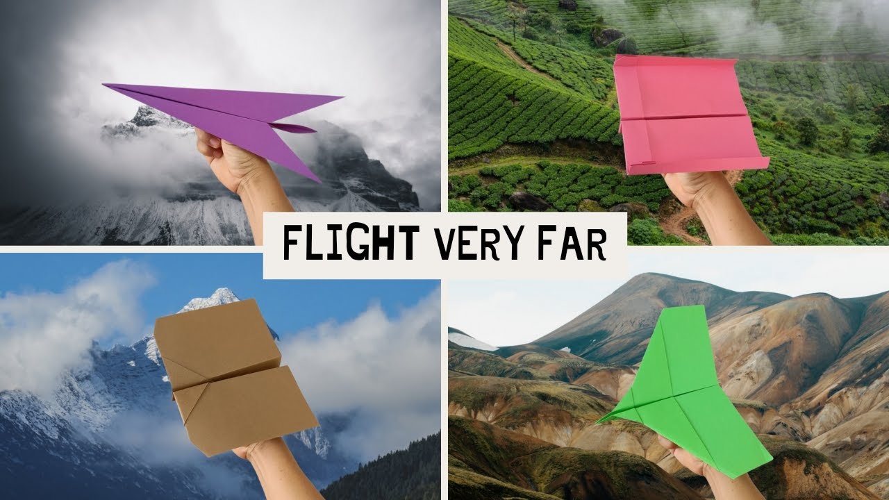 How to make 4 regular paper airplanes | annoying orange how to make a paper airplane