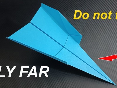 How To Make A Cool Paper Airplane Easy that Fly Far