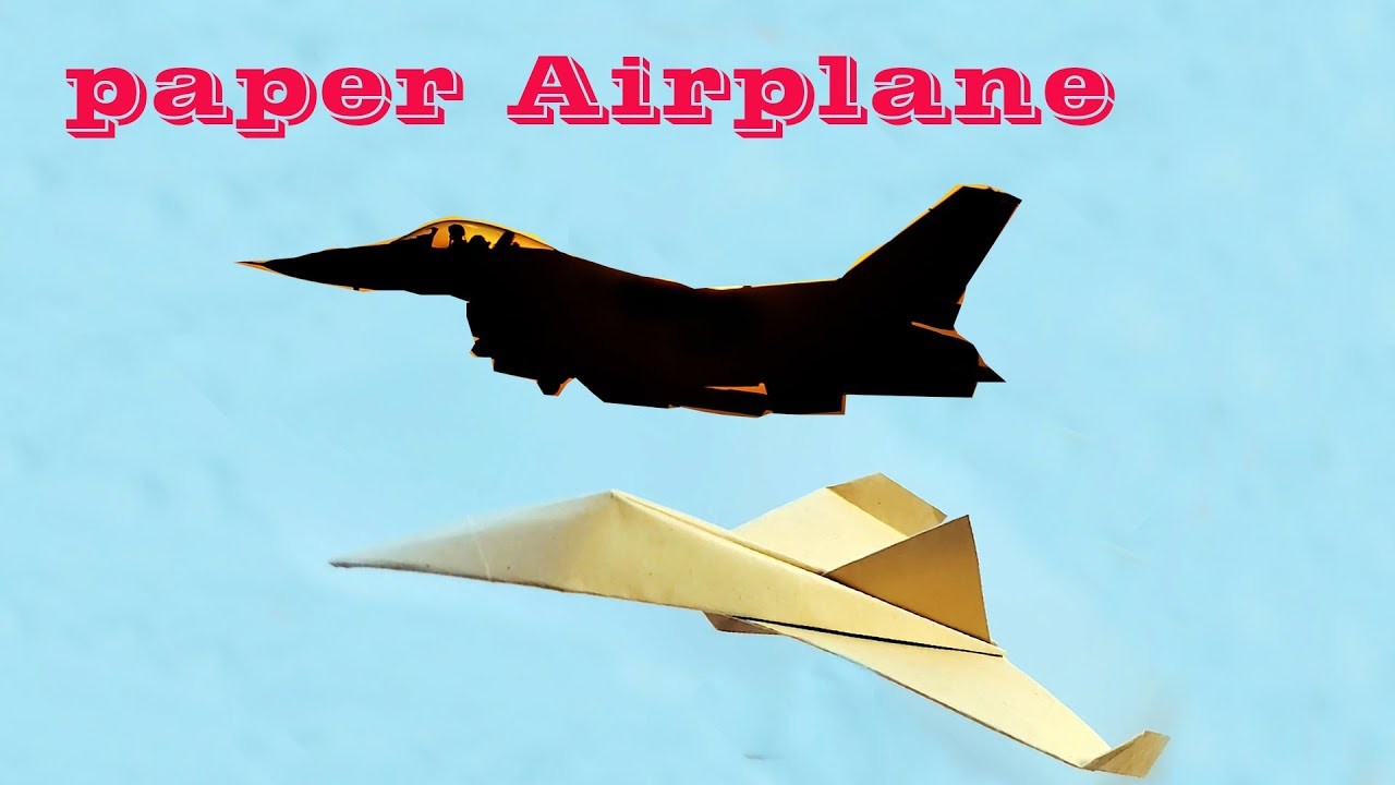 How to make a paper airplane jet that flies far | how to make a paper jet  | origami airplane