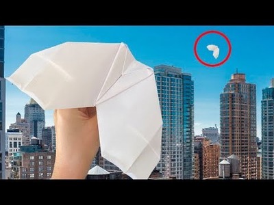 How to make a paper airplane like a bat I Easy origami plane