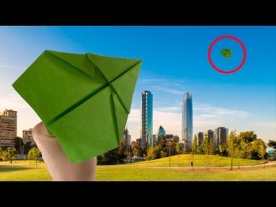 How to make a paper airplane that flies really far I Easy origami plane