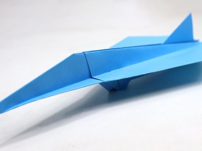 How to Make a Paper Airplane that Flies FAR - Paper Jet Fighter Airplane