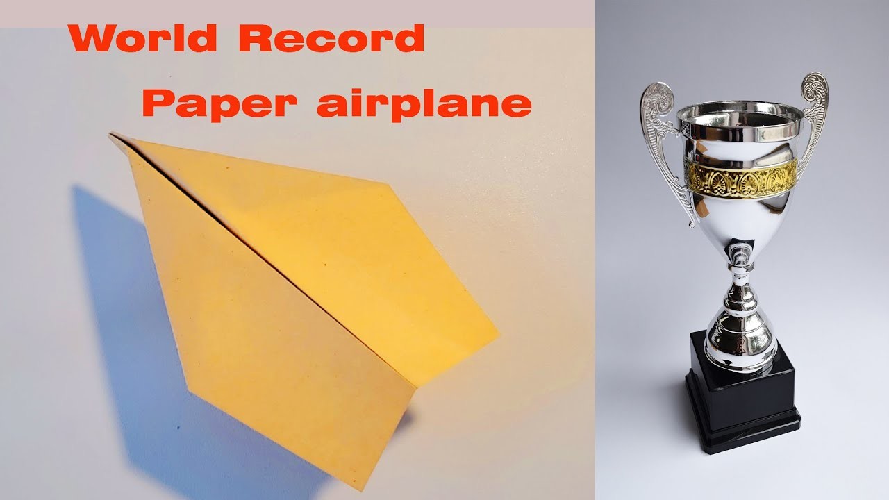 How to make a world record paper airplane that flies far | Paper airplane tutorial