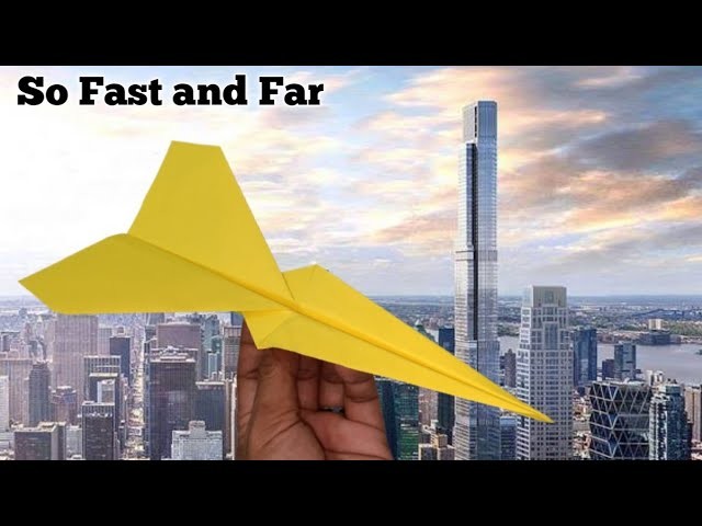 How to Make Beautiful Paper Airplanes - Fly High and Fast