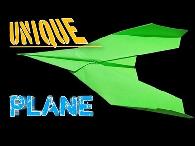 How To Make Best Paper Airplane.Unique Paper Plane.World Record Paper Airplane
