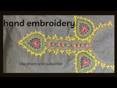 How to make classical hand embroidery||how to embroider||get up how do you put