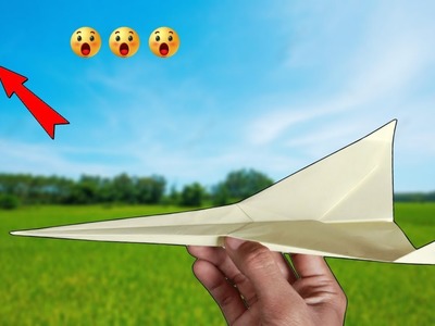How to make easy paper airplane that fly far, best flying paper airplane