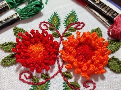 Incredible flower embroidery | hand embroidery | Project #43 | MDRR Arts