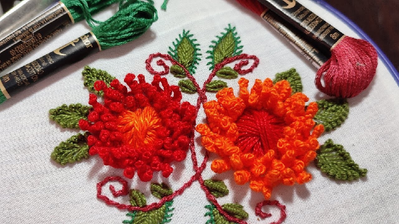 Incredible flower embroidery | hand embroidery | Project #43 | MDRR Arts