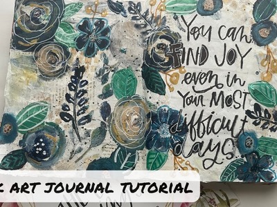 Junk Art Journal Tutorial.Collage Art Journal Techniques
