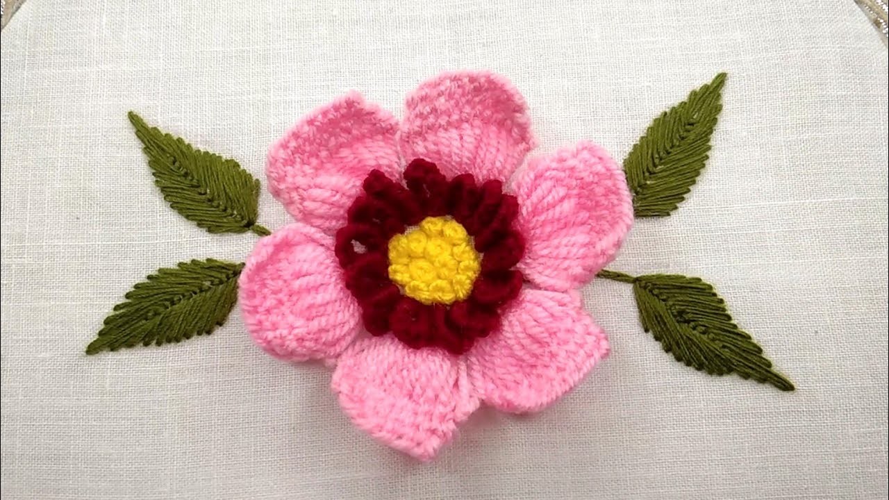 Latest Flower Design |Easy Hand Embroidery | Embroidery for Beginners