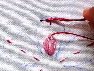Latest Hand Embroidery Flower Design | Beautiful Hand Embroidery Designs | Stitch Embroidery Design