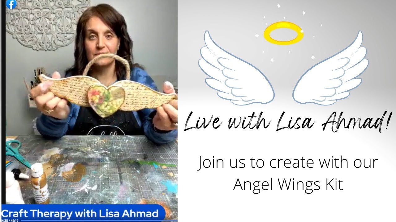 Lisa Ahmad Creates with Our Angel Wings Kit!