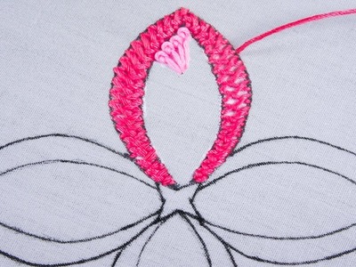 New Hand Embroidery exclusive floral design with long french knot variation easy tutorial