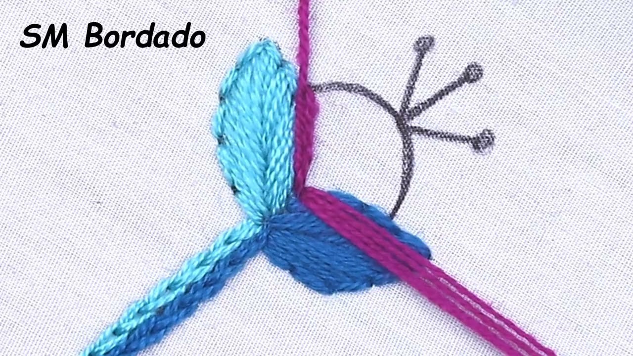 New Hand Embroidery Flower Design Amazing Flower Design Idea With Easy Flower Embroidery Tutorial