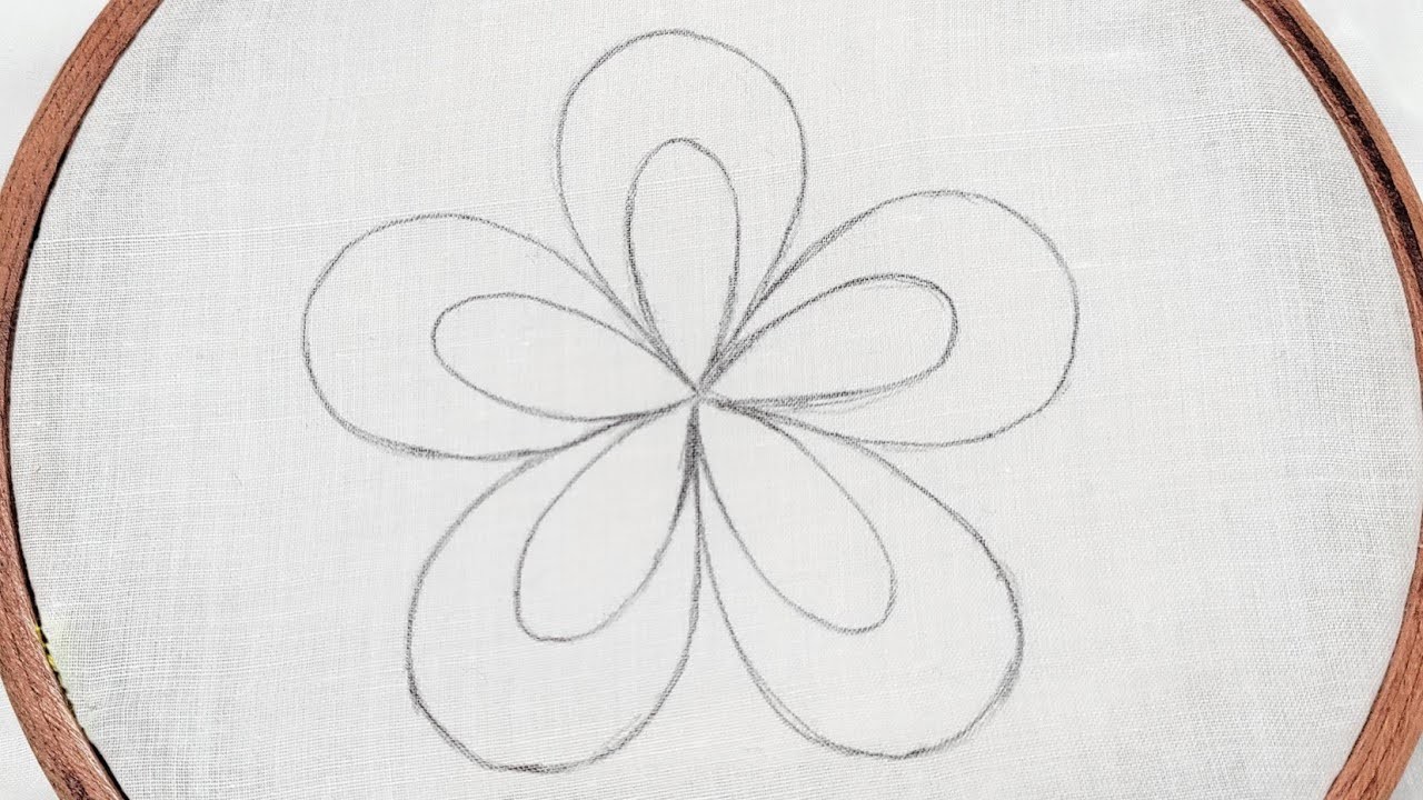 Pretty Fancy Flower Design for Dress, Cushion & Bedsheets (Hand Embroidery Work)