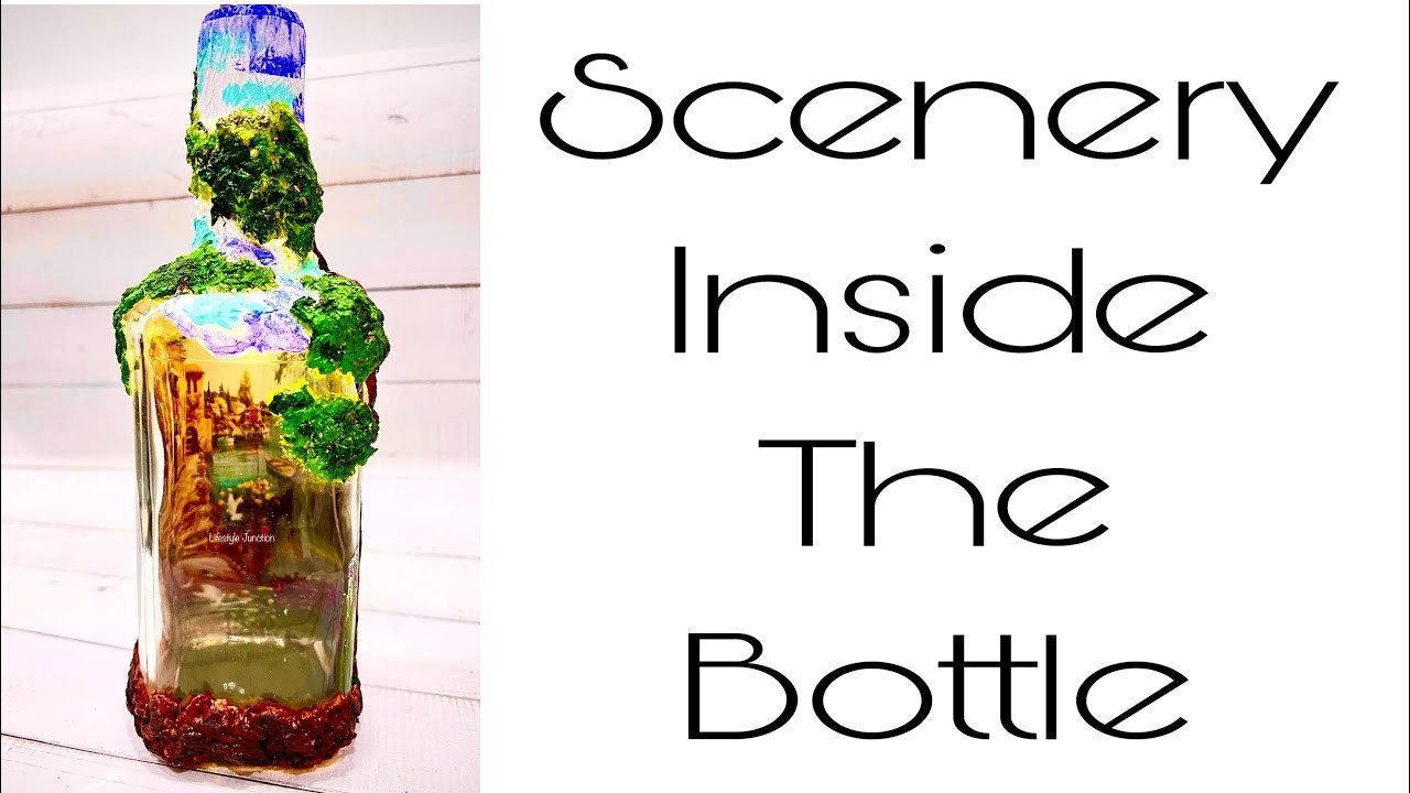 Reverse Decoupage | Bottle Art