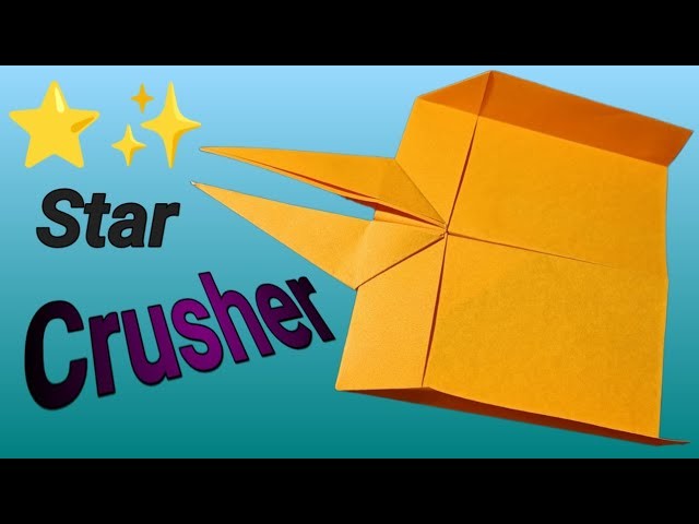 ????✴️Star Crusher Airplane.How To Make Star Crusher Paper Airplane.Star Crusher Plane Kaise Banaye?