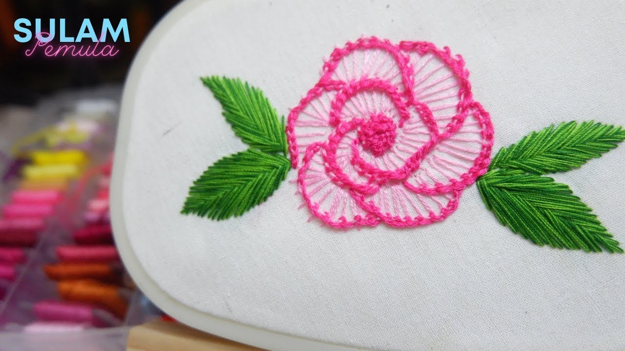 Stitch Embroidery Designs   Excellent Flower Embroidery Work By Hand sulam pemula