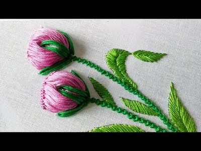 Super easy flower embroidery with rular.hand embroidery tutorial