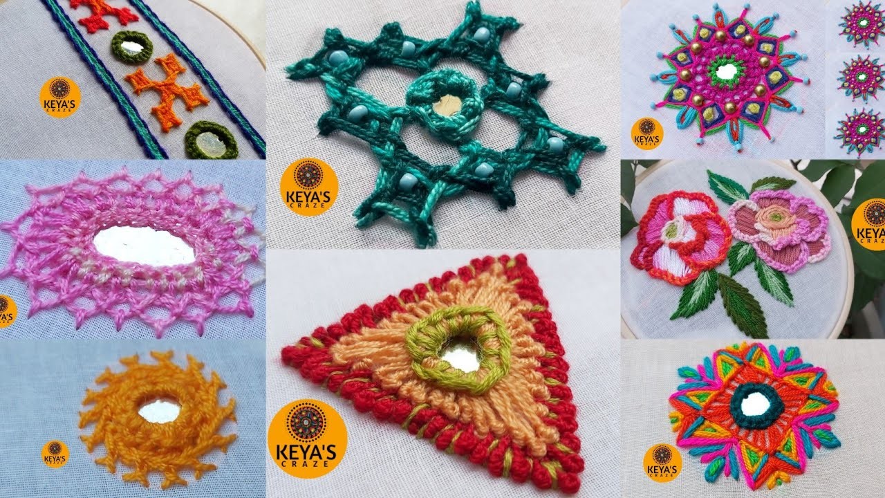 Tutorial-1032. @keya'scraze. January hand embroidery designs 2023