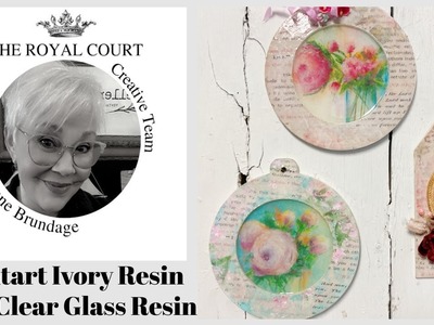 Using Pentart Ivory Resin and Clear Glass Resin