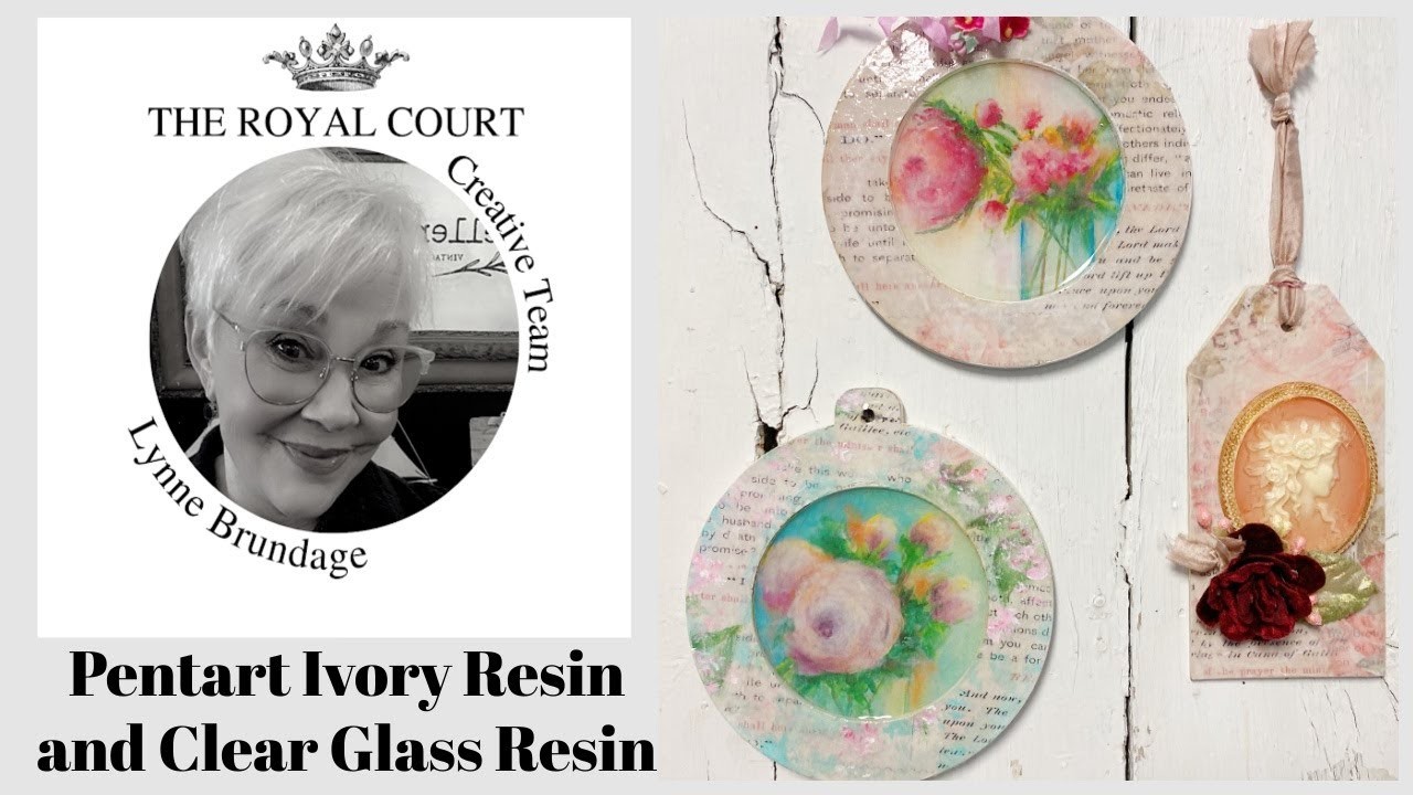 Using Pentart Ivory Resin and Clear Glass Resin