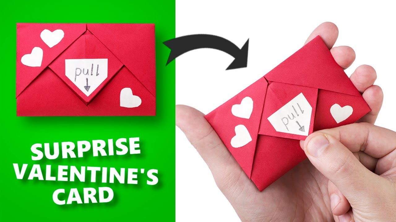 VALENTINE'S DAY CARD - how to make a surprise valentine's card with your own hands. Great gift