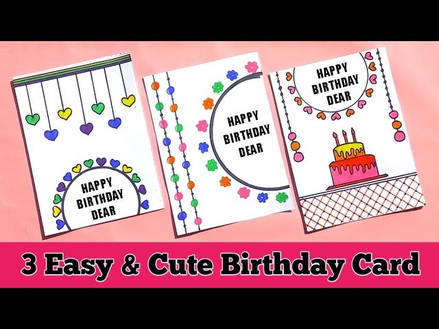 3 Cutest ???????? Happy Birthday Card for Bestfriend ❌ NO GLUE Birthday card idea | Handmade Birthday Card