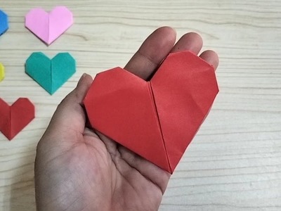 3D l Origami l how to make heart l Diy easy