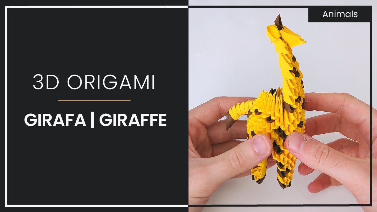 3D ORIGAMI | GIRAFA | DIY TUTORIAL | 4K