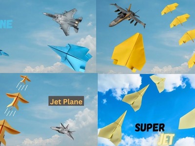 4 Best Jet Paper Planes | How to make a Jet Paper Airplane