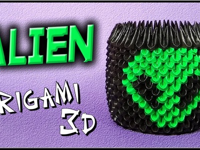 Alien En Origami 3D ???? 3D Origami Alien ????