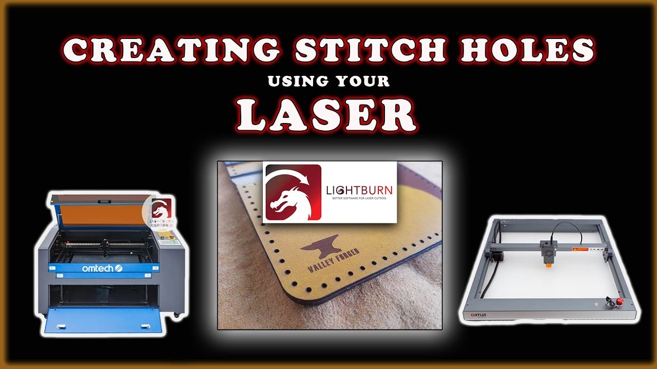 Creating Stitch Lines. Holes in Lightburn (Laser Engraver)