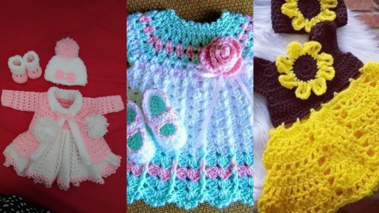 Crochet baby dress design ideas, crochet baby frock new design, crochet baby frock new design 2022
