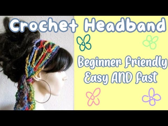 Crochet Headband Beginner friendly I Cute and fast