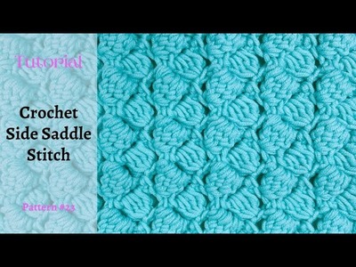 ⚡️⚡️Crochet Side Saddle Stitch | #23 Easy Crochet Baby Blanket Stitch | DIY