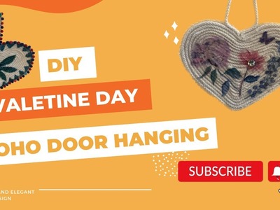 DIY boho Valentine’s Day wall hanging or coaster #viral #viralvideo #diy #valentine #love #like