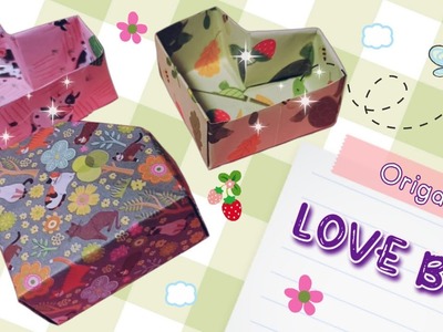 DIY Love Box Origami | Heart Box | Valentine's Day Box | Chocolate Box | Origami Kotak Bentuk Hati