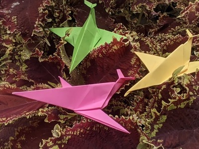 DIY - make colorful paper airplanes - ORIGAMI - Membuat Pesawat Kertas Warna Warni